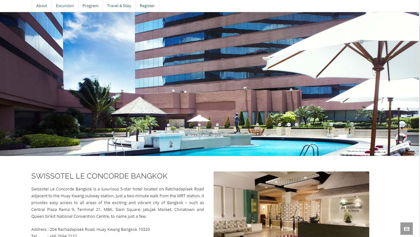 ICoMST hotel accommodations